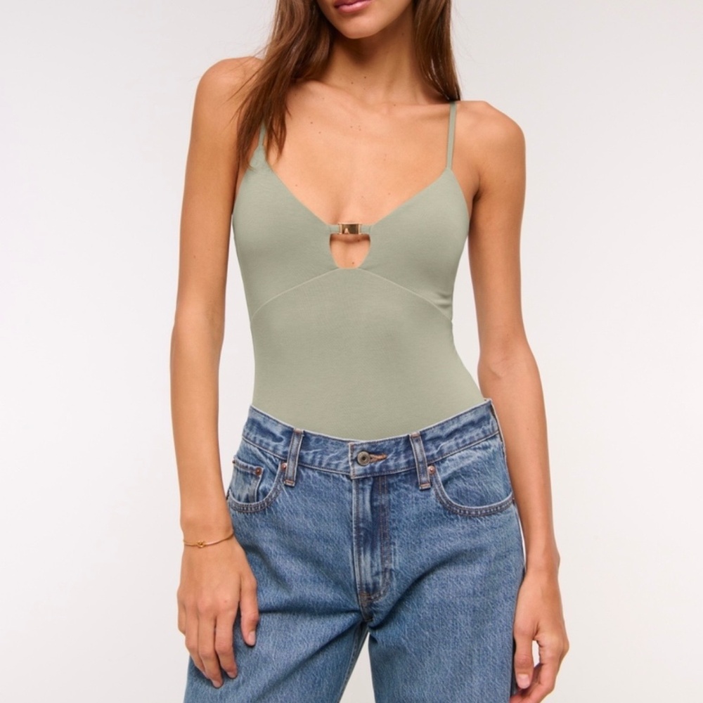Abercrombie & Fitch Bra-free Hardware cut-out body suit